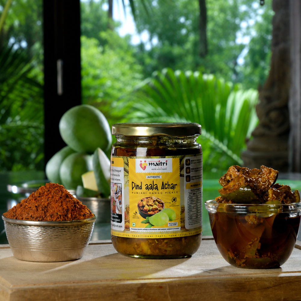 Pind Aala Achar, Mango and Jackfruit Pickle, Punjabi Aam and Kathal ka Achar