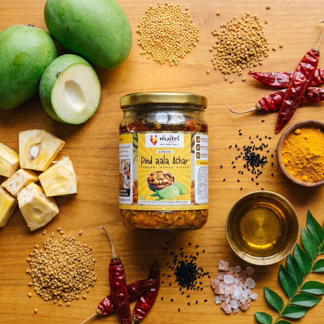 Pind Aala Achar, Mango and Jackfruit Pickle, Punjabi Aam and Kathal ka Achar