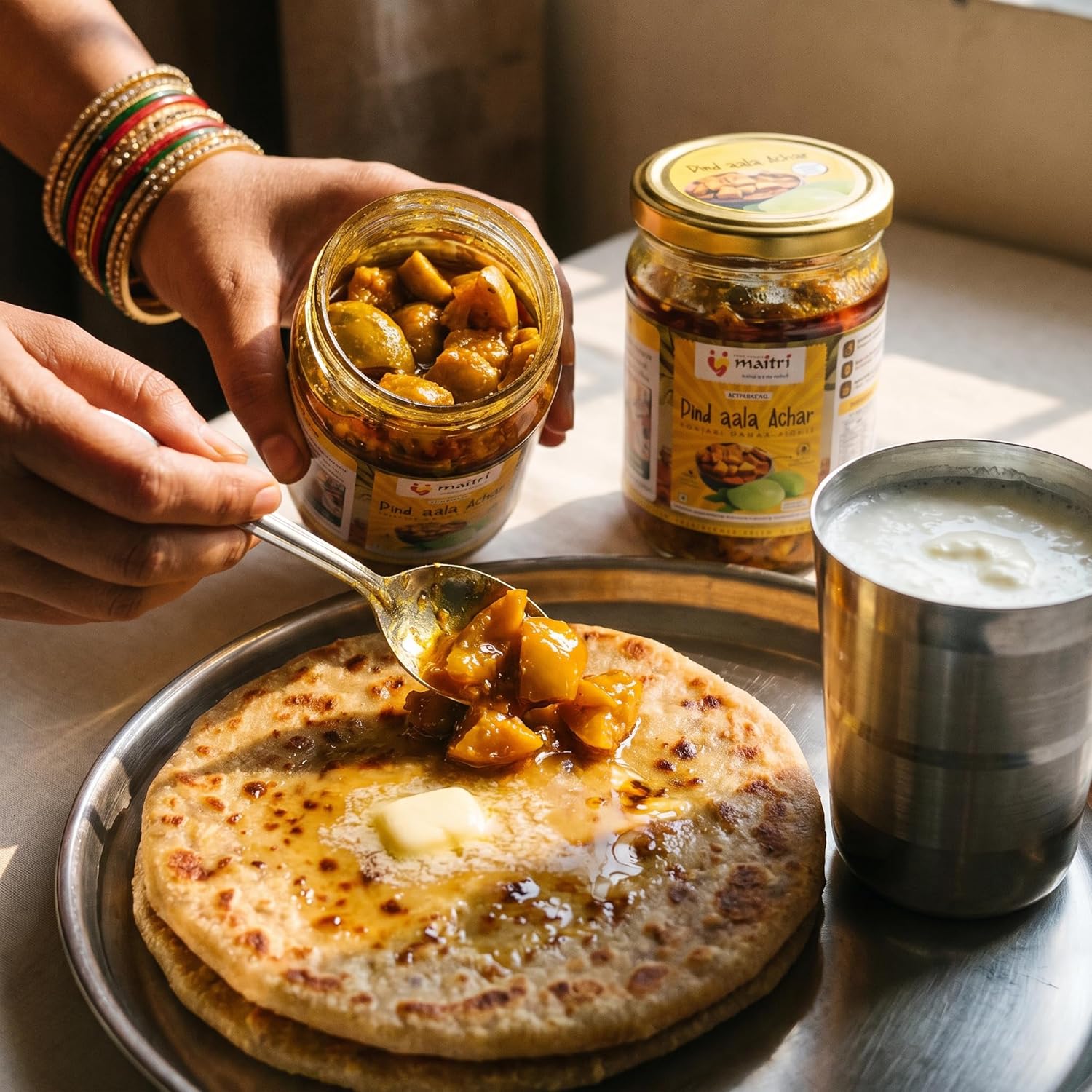 Pind Aala Achar, Mango and Jackfruit Pickle, Punjabi Aam and Kathal ka Achar